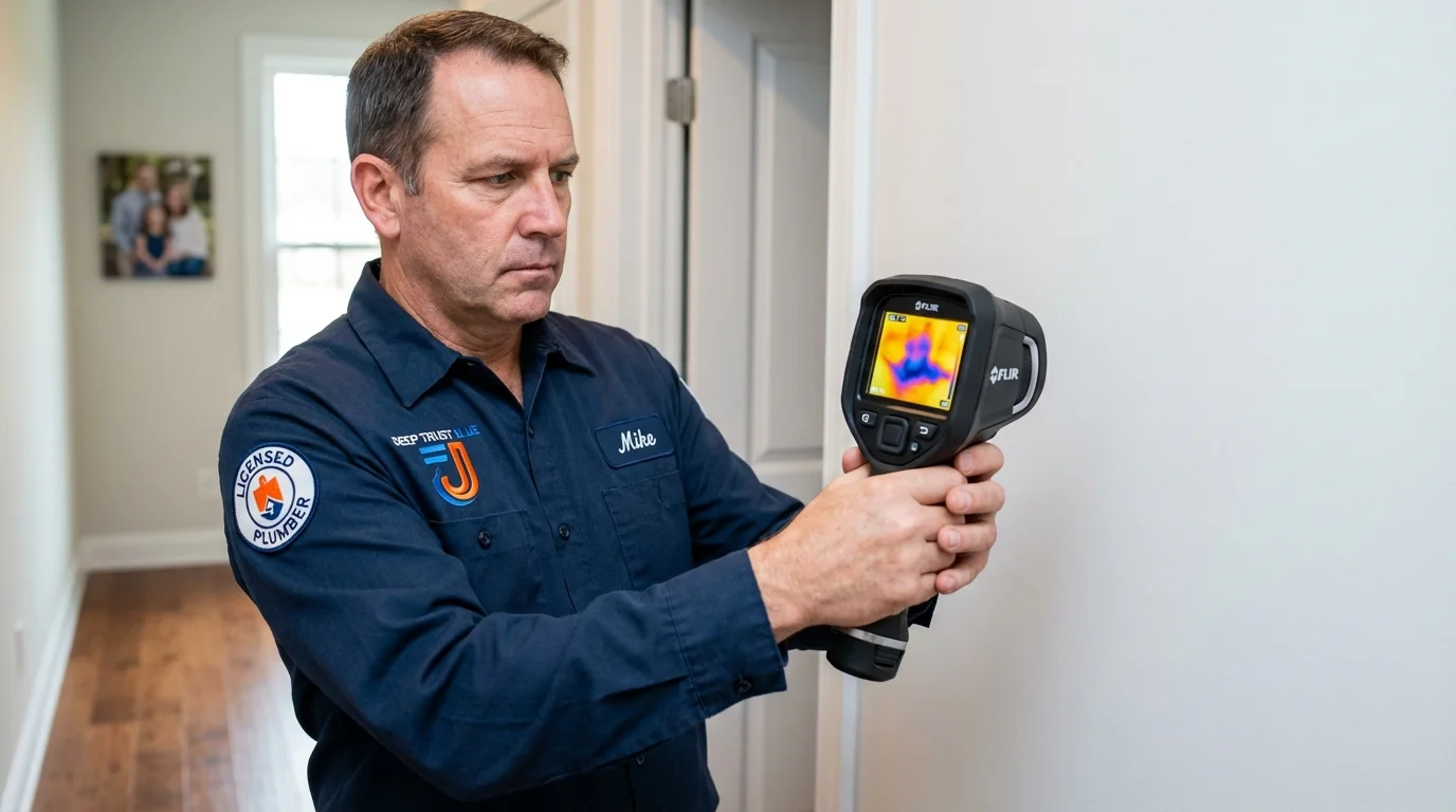 Thermal imaging leak detection by Johns Plumbing LLC in Prescott